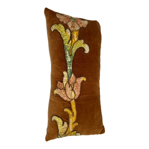 17th Century Florentine Velvet and Silk Pillow