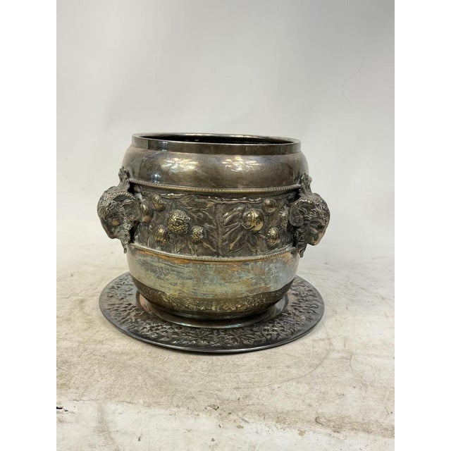 Vintage Silver Metal Ice and Champagne Bucket, 1950s, Set of 2 For Sale - Image 10 of 10