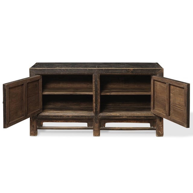 Antique Red and Black Painted Sideboard, 1890s For Sale - Image 5 of 11