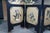 Vintage Chinese Black Lacquer 4 Panel Hand Painted Folding Screen Room Divider For Sale - Image 12 of 18