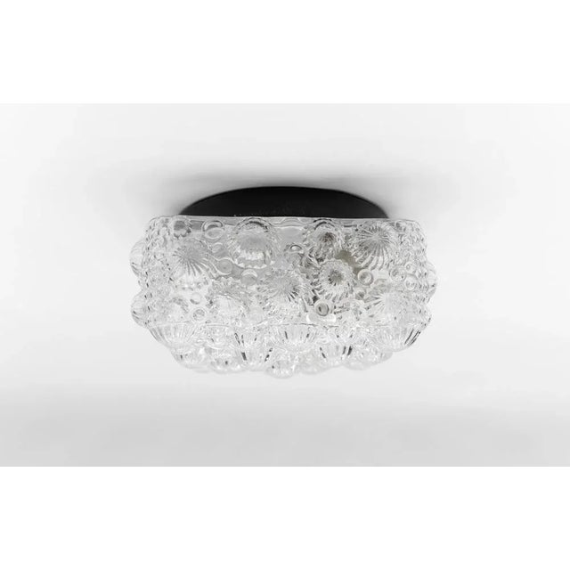 Mid-Century Modern Mid-Century Modern Square 3d Fossil Shell-Shaped Flush Mount, 1960s For Sale - Image 3 of 9