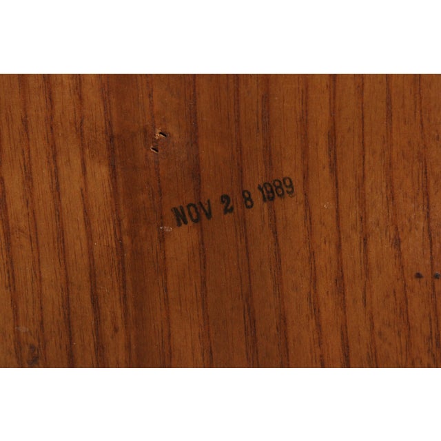 Set of 6 Hitchcock Oak Windsor Style Dining Room Chairs For Sale - Image 18 of 18
