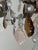 Hollywood Regency Crystal 3-Arm Chandelier with Rose-Lilac Crystals from Palwa, 1950s For Sale - Image 11 of 17