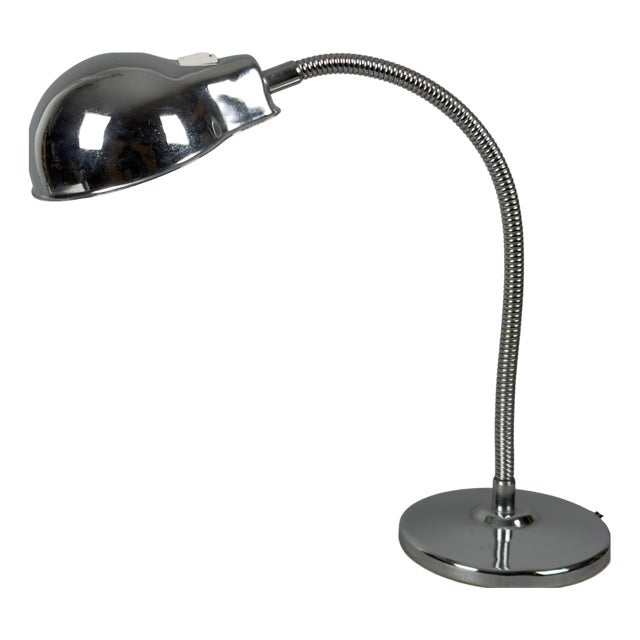Space Age Chrome Table Lamp with Articulated Arm, 1960s For Sale