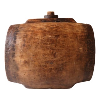 19th Century French Wooden Wine Barrel For Sale