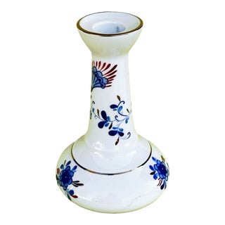 Porcelain Cobalt Candle Holder Wallendorf 1762, Germany 1970s. For Sale