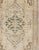 Vintage Turkish Oushak Rug with Floral Medallion Design in Light Tones, in neutrals, light orange and gray green. Keivan...