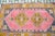 Vintage Pink Hand-Made Rug For Sale - Image 6 of 11