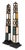 Stone Pair of Ebonized and Marble Obelisks For Sale - Image 7 of 8