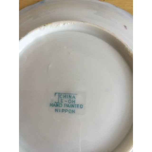 Antique Hand Painted Porcelain Nippon Chocolates Cups & Saucers - Set of 5 For Sale - Image 9 of 11