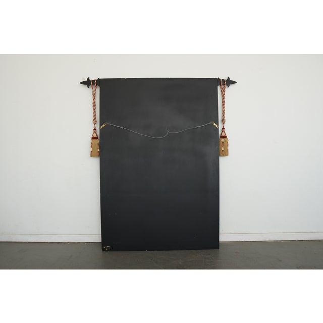 Vintage heraldic-style decorative wall panel by Castilian Imports Inc., featuring an elaborate European coat of arms...