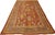 Antique Oushak Carpet, Oriental Rug, Handmade Rug Saffron, Light Blue and Coral For Sale - Image 14 of 18