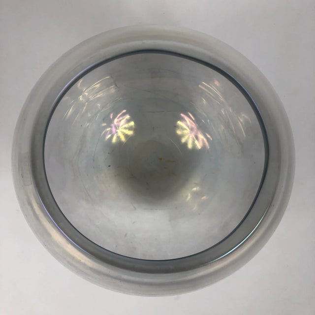 Modern Italian Handblown Iridescent Glass Vase by Arcade For Sale - Image 3 of 8