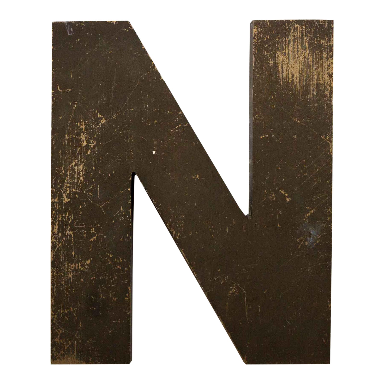 Industrial Letter N Wall Decor Chairish