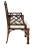 Brown Antique George III Chinese Chippendale Armchair in Thibaut for Scalamandre For Sale - Image 8 of 8