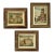 1950’s Framed Impressionist Ink and Watercolors by Manes Lichtenberg - Collection of 3 For Sale