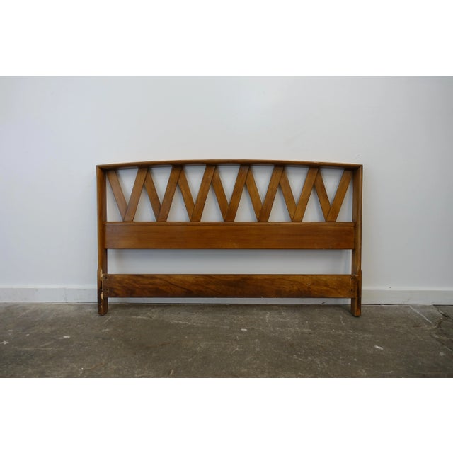 Brown Mid-Century Modern Headboard by Paul Frankl For Sale - Image 8 of 8