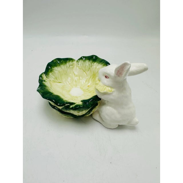 Vintage Bunny and Cabbage Bowl For Sale - Image 4 of 6
