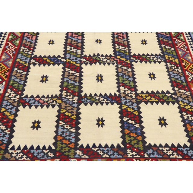 Late 20th Century Vintage Persian Bijar Kilim Rug, 04'11 X 09'08 For Sale - Image 4 of 10