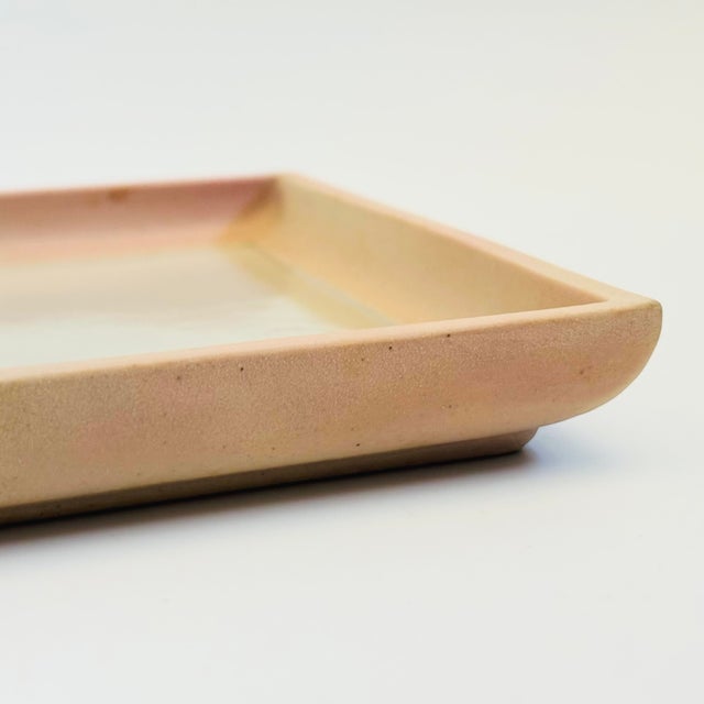 Kazuo Takiguchi Pottery Square Plate For Sale - Image 4 of 12