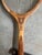 Brown Vintage Collection of Miscellaneous Tennis Rackets With Guard and Hand Knit Cover For Sale - Image 8 of 12
