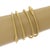 Late 20th Century Snake Bracelet 18k Yellow Gold Head Four Cable Wraps 120gr! For Sale - Image 5 of 5