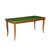 Beech Table with Back-Treated Glass, Italy, 1940s For Sale - Image 9 of 9