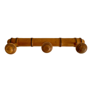 1930s French Faux Bamboo Coat Hat Rack