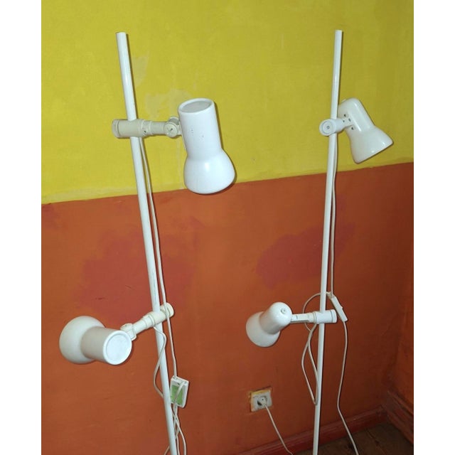 Italian Multi-Adjustable Floor Lamps with Spotlights, 1970s, Set of 2 For Sale - Image 6 of 11
