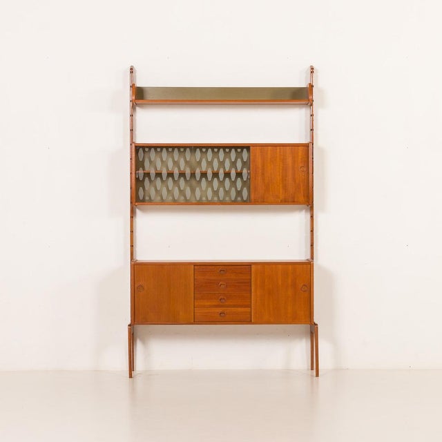 Brown Ergo Free Standing Wall Unit from John Texmon, Norway, 1960s For Sale - Image 8 of 18