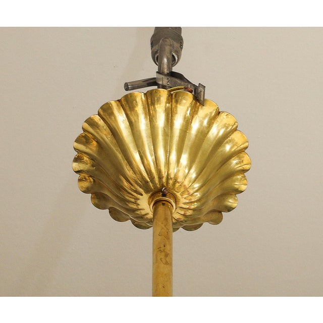 1950's Modern Large 18 Arm Brass Italian Chandelier By Lumi For Sale - Image 10 of 12