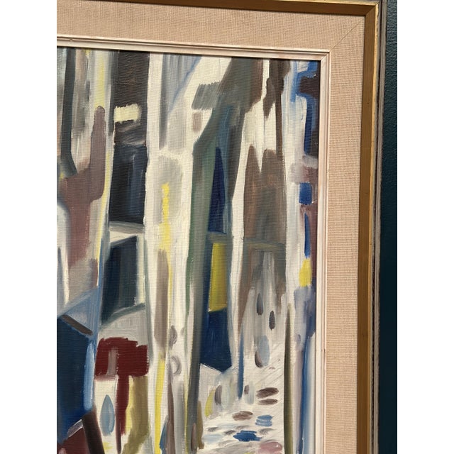 Kurt Persson, Abstract Alley, 1960s, Oil Painting on Canvas, Framed For Sale - Image 9 of 18