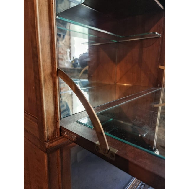 Brown Vintage Modular Mahogany Bar Cabinet in the style of Globe Wernicke, 1960s For Sale - Image 8 of 18