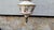 Brass chandelier/lamp from the 1950s–1970s. Dimensions: height 102 cm, diameter 20 cm. European Plug (up to 250V).The...