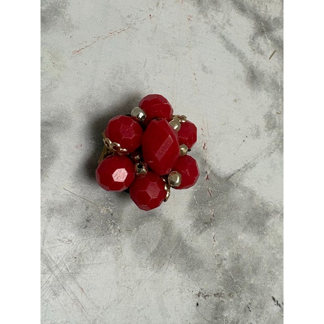 1990s Eclectic Vintage Upcycled Crystal Jeweled Magnets, Set of Five For Sale - Image 5 of 10