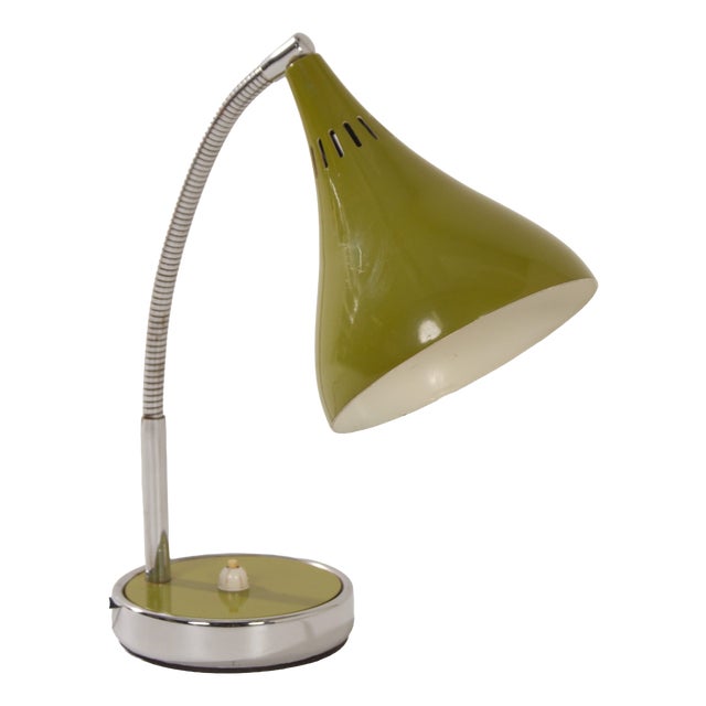 Green Desk Light, Florence, Italy, 1960s For Sale