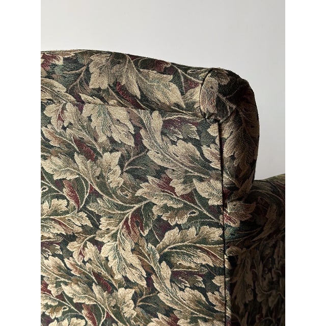 Sage Acanthus Tapestry Club Chairs, John Hutton for Donghia Luciano, 1990s, Pair For Sale - Image 12 of 18