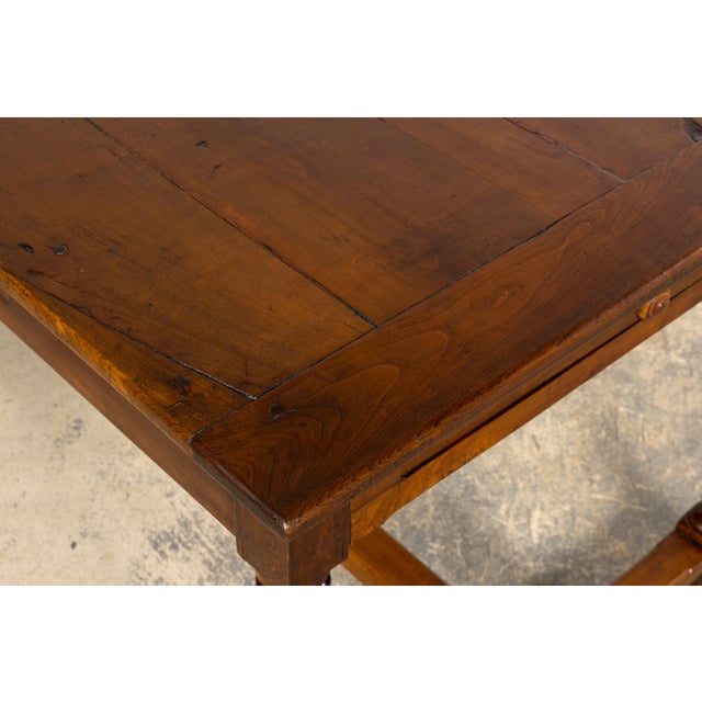 Mid-19th Century French Walnut Dining Table With Drawers, Provence For Sale - Image 14 of 18