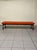 Mid-Century Modern Long Bench in Stained Wood and Fabric, 1960s For Sale - Image 3 of 15