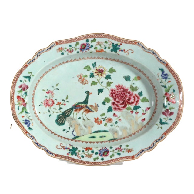 White 18th-Century Chinese Export Porcelain Double Peacock Pattern Soup Tureen, Cover & Stand For Sale - Image 8 of 18