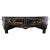 Wood Hollywood Regency Chinoiserie Demilune Sideboard Console Table Server For Sale - Image 7 of 12