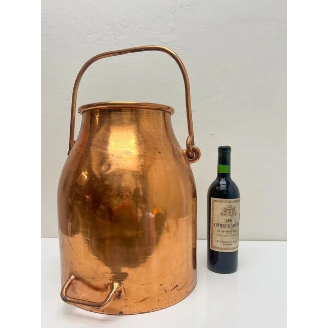 Vintage Danish Copper Milk Churn Cooler, 1950s For Sale - Image 4 of 11