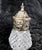 1920s Crystal Syrup Pitcher, Milk Jug, Creamer With Metal Lid With Animal Head Spout For Sale - Image 9 of 10
