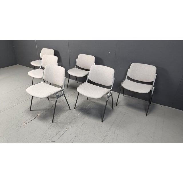 Vintage DSC 106 Side Chairs by Giancarlo Piretti for Castelli, 1970s, Set of 6 For Sale - Image 9 of 18