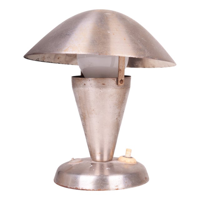 Mid-Century Table Lamp in Chrome by J. Hůrka for Napako, Czech, 1960s For Sale