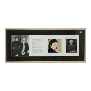 Andy Warhol & Jamie Wyeth "Portraits of Each Other" Original Signed Exhibition Program