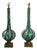 Modern Tricolor Twist Murano Lamps - a Pair For Sale
