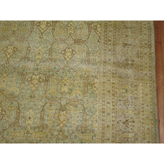 Zabihi Collection Large Antique Persian Isfahan Carpet - 10'5" x 15'7" For Sale In New York - Image 6 of 6