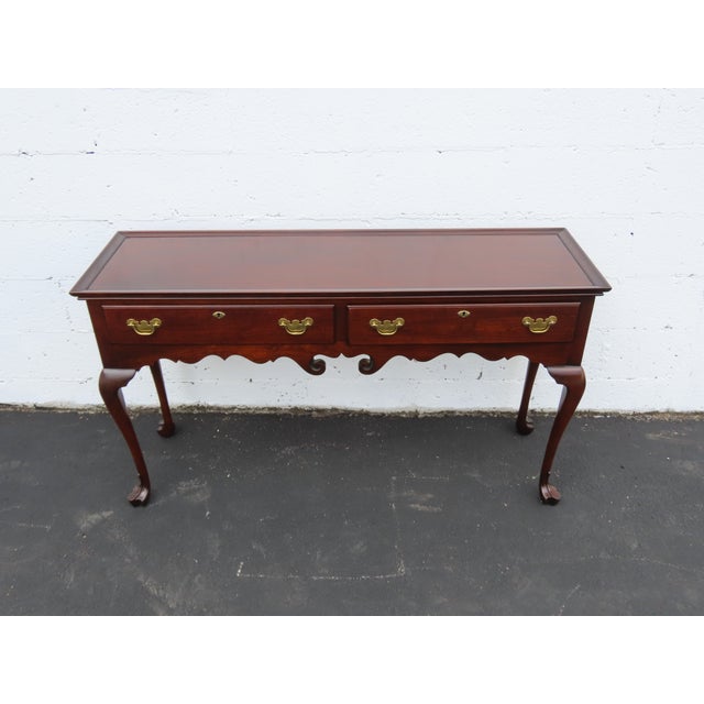 Statton Trutype Americana Long Narrow Library Console Entry Table 6391 For Sale - Image 10 of 18