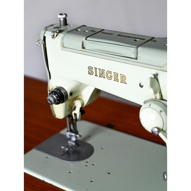 Desk with Singer Sewing Machine, 1960s For Sale - Image 13 of 15